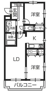 プリマクラッセ【1階】の間取り
