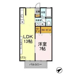 セディアメージュ浦安【2階】の間取り