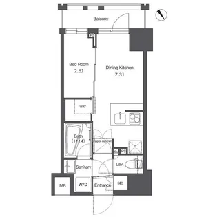コンフォリア台東根岸【2階】の間取り