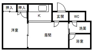 シャロンパレス【4階】の間取り