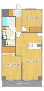 PARK MODERN西葛西【7階】の間取り