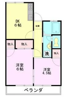 シャルム藤が丘【2階】の間取り