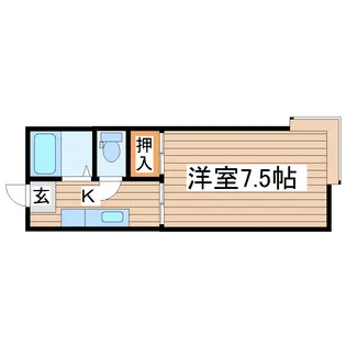 ホワイトファミール長町南【1階】の間取り