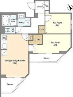 EsTRUTH MAGOME【3階】の間取り