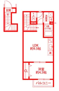 アムール雫【2階】の間取り