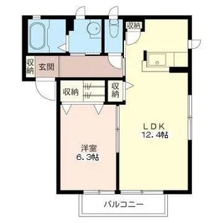 ルミエールI【2階】の間取り