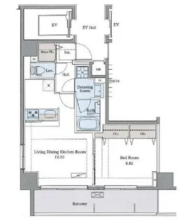 ラグゼナ平和台【2階】の間取り