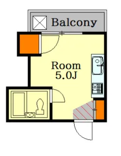 広島県広島市東区東蟹屋町【マンション】の間取り