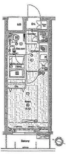 プレミアムキューブ東十条アリア【5階】の間取り