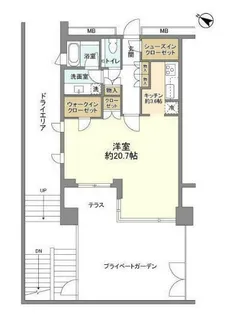 マスタービューレジデンス【1階】の間取り