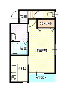 セルヴェール・K【1階】の間取り