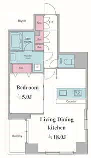 カージェ文京千石【2階】の間取り