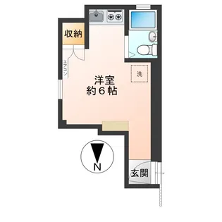 川山コーポ【1階】の間取り