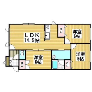 コーポプリムラ【2階】の間取り
