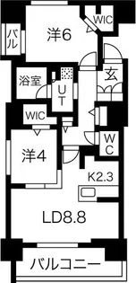 ブランズ札幌南7条【15階】の間取り