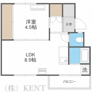 ビレッジハウス手稲4号棟【4階】の間取り