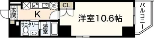 ウイング稲荷町【9階】の間取り