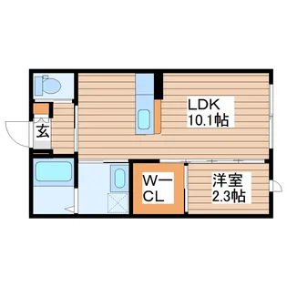 サン レジデンス【1階】の間取り