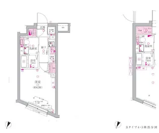 ベルシードステアー目黒碑文谷【4階】の間取り