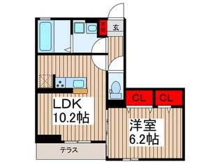 グレイスA【1階】の間取り