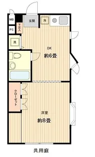 メゾン岩崎【1階】の間取り