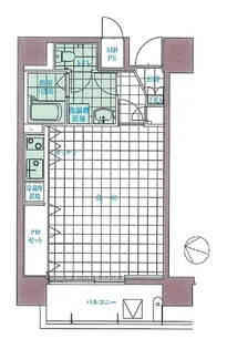 ヴィータローザ横浜吉野町【4階】の間取り