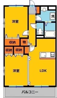 ユーミーつるた5【2階】の間取り