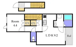 Fortuna平井Bの間取り