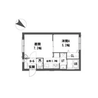 グランメール琴似【3階】の間取り