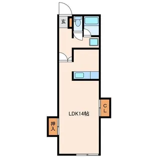 アパートメントハウスV【1階】の間取り