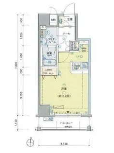 ヴェルト南千住【3階】の間取り