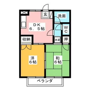 サマックスナガキドE【2階】の間取り