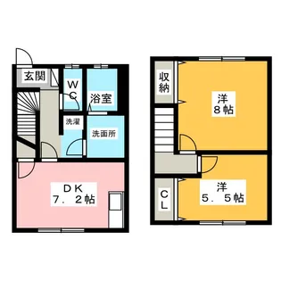 グランドコート ハットリ【2階】の間取り