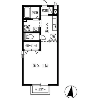 シャルム絆【2階】の間取り