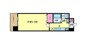 ハウスセゾン四条通【9階】の間取り