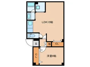 meetMe天神橋【4階】の間取り