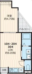 エーグル【2階】の間取り