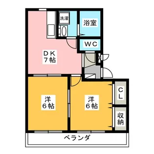 ファインコーポ21【2階】の間取り