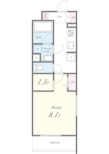 二番館【3階】の間取り
