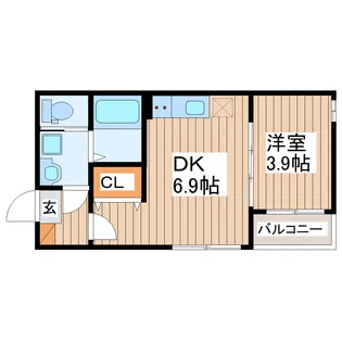 GREEN ACEII【3階】の間取り