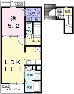 ラ・ルーチェI【2階】の間取り