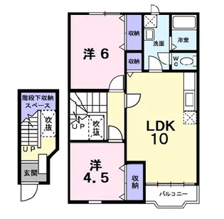 エヌ・ディ・ピューA【2階】の間取り