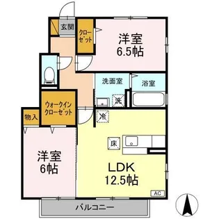 セジュールフローラ【1階】の間取り