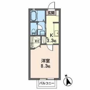 シャーメゾン ディアス アベ【2階】の間取り