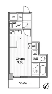ジェイエムエフレジデンス町田【7階】の間取り