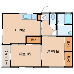 ヴィレッジフクダ【1階】の間取り