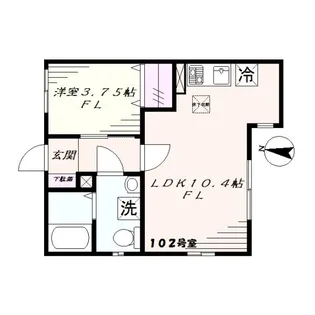 コム シェ ソア(COMME CHEZ SOI)【1階】の間取り