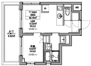 ASTILE世田谷松原【5階】の間取り