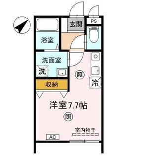 シーズンコートフェミーナ【1階】の間取り