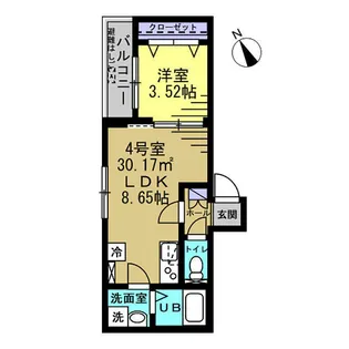 AJ新松戸017【2階】の間取り